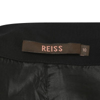 Reiss Silk skirt in black