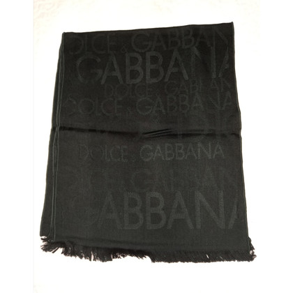 Dolce & Gabbana Echarpe/Foulard en Laine en Noir