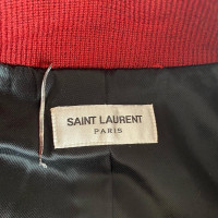 Saint Laurent Jas/Mantel Wol in Rood