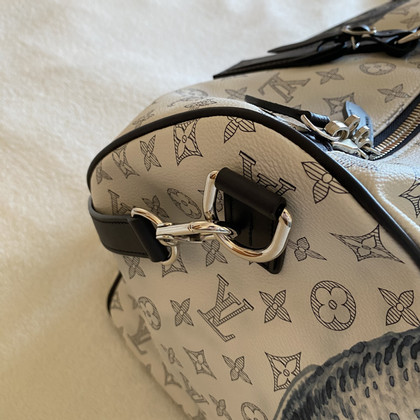 Louis Vuitton Keepall 55 Canvas in Wit