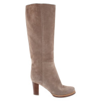 Jil Sander Bottes en daim beige