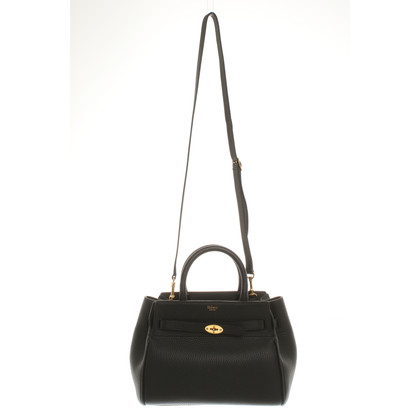 Mulberry Belted Bayswater in Pelle in Nero