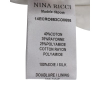 Nina Ricci Kleid aus Baumwolle in Weiß