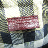 Burberry Shoulder bag Leather in Bordeaux