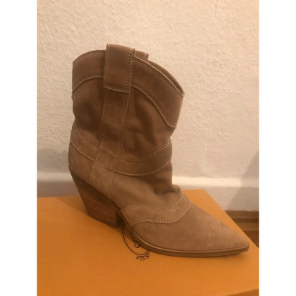 Casadei Ankle boots Suede in Beige
