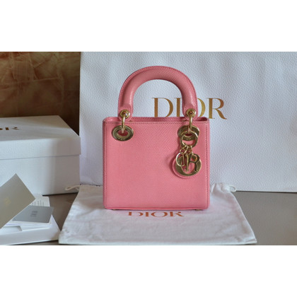Dior Lady Dior Leer in Roze