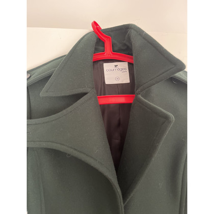 Courrèges Jacke/Mantel aus Wolle in Grün
