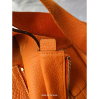 Hermès Goodnews aus Leder in Orange