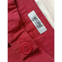 Moschino Hose aus Baumwolle in Rot