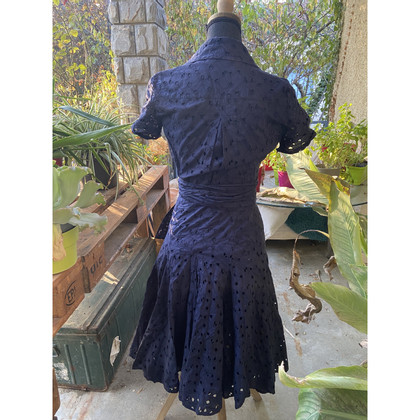 Diane Von Furstenberg Kleid aus Baumwolle in Blau