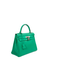 Hermès Kelly Bag 32 Leather in Green