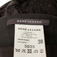 René Lezard Lace skirt in black