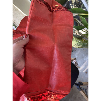 Vanessa Bruno Tote Bag aus Leinen in Rot