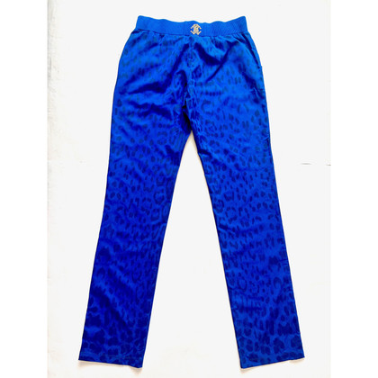Roberto Cavalli Trousers Viscose in Blue