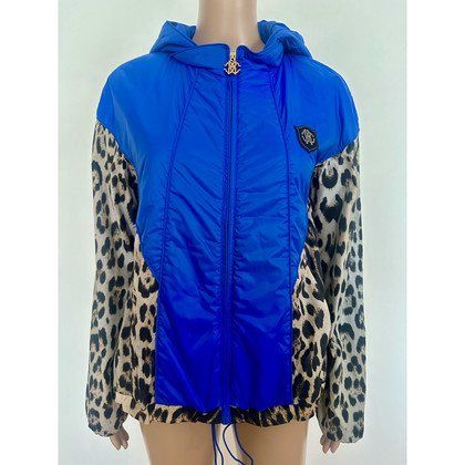 Roberto Cavalli Jacket/Coat in Blue