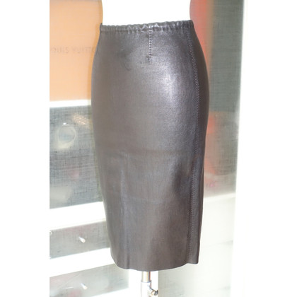 Stouls Skirt Leather in Black