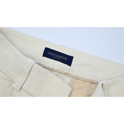 Piazza Sempione Trousers Cotton in Cream