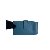 Hermès Béarn Key Ring aus Leder in Blau