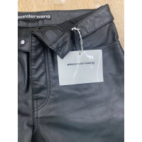 Alexander Wang Paire de Pantalon en Cuir en Noir