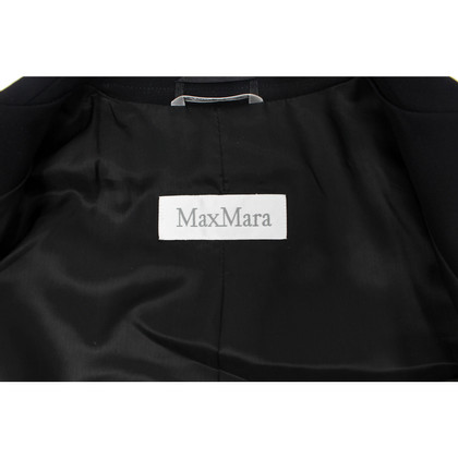 Max Mara Paire de Pantalon en Laine en Noir
