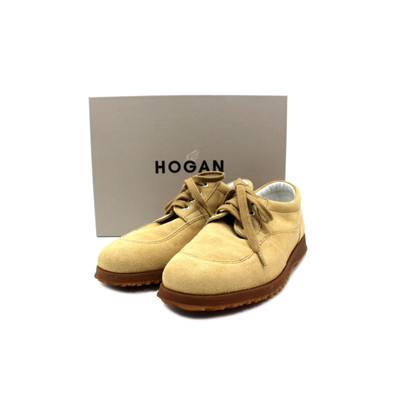 Hogan Chaussures à lacets en Cuir en Beige