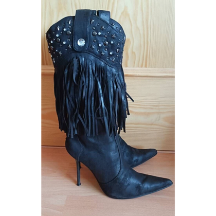 Roberto Botticelli Boots Leather in Black