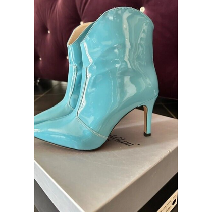 Roberto Botticelli Ankle boots Patent leather in Blue