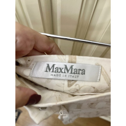 Max Mara Trousers Cotton in Beige