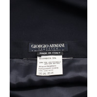 Giorgio Armani Rock aus Wolle in Schwarz