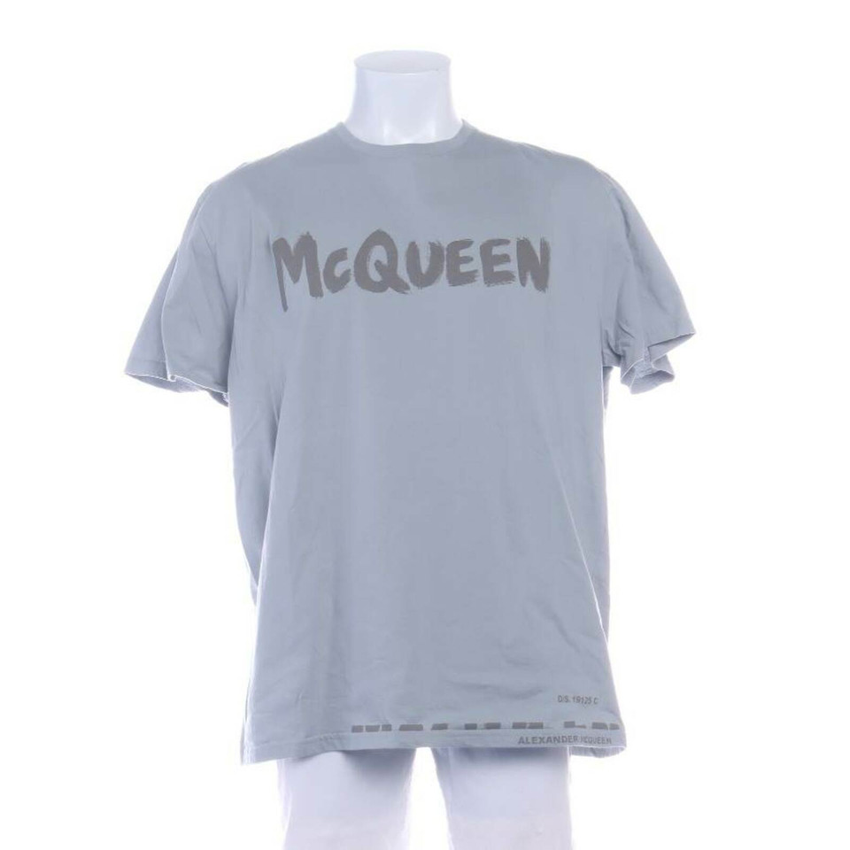 Alexander McQueen Top Cotton in Grey