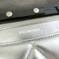 Balenciaga Tasje/Portemonnee Leer in Zilverachtig