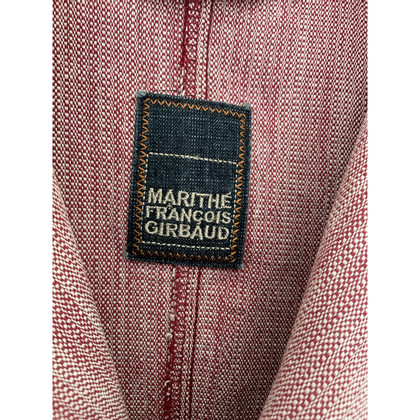 Marithé Et Francois Girbaud Jacke/Mantel aus Baumwolle in Rot