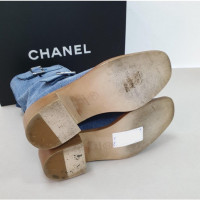 Chanel Bottes en Coton en Bleu