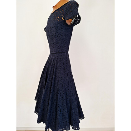 Lena Hoschek Kleid aus Baumwolle in Blau