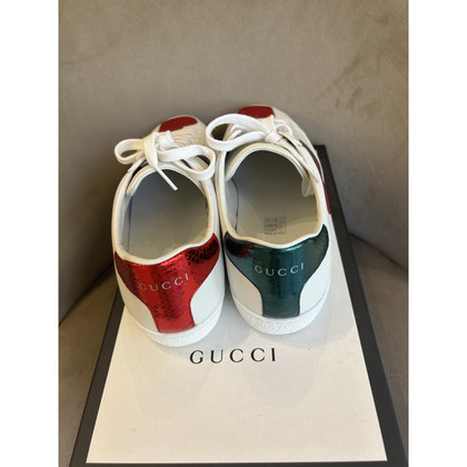 Gucci Chaussures de sport en Cuir en Blanc