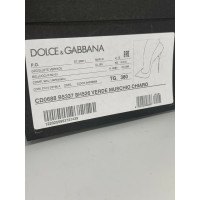 Dolce & Gabbana Pumps/Peeptoes Leer in Petrol