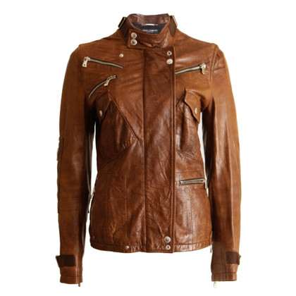 Dolce & Gabbana Leather jacket biker look