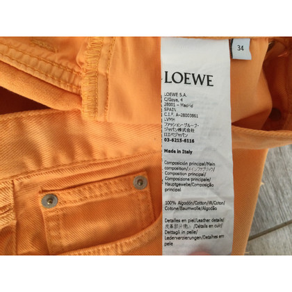 Loewe Short en Coton en Orange