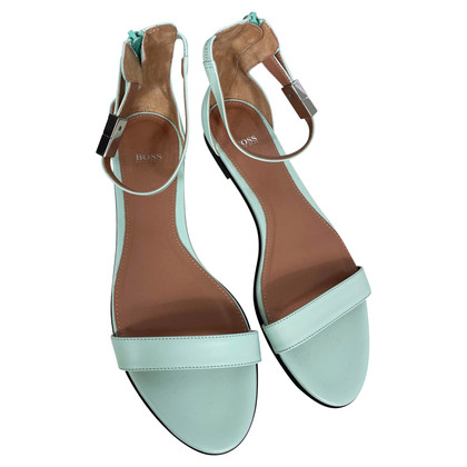 Hugo Boss Sandals Leather in Turquoise