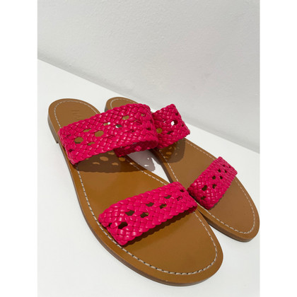 Souliers Martinez Sandalen aus Leder in Rosa / Pink