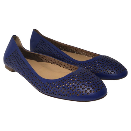 J. Crew Slippers/Ballerinas Leather in Blue