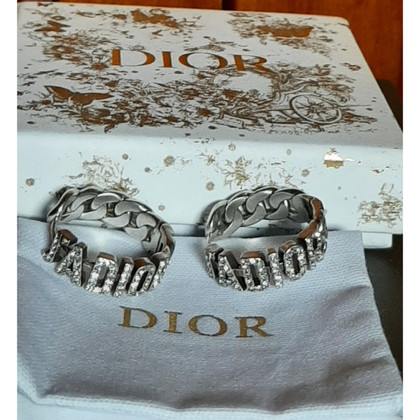 Dior Ohrring aus Stahl in Silbern