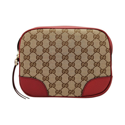 Gucci Bree GG canvas bag in Tela in Rosso