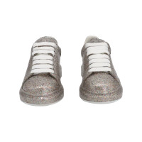 Alexander McQueen Trainers Leather in Silvery