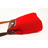 Hermès Herbag TPM Leather in Red