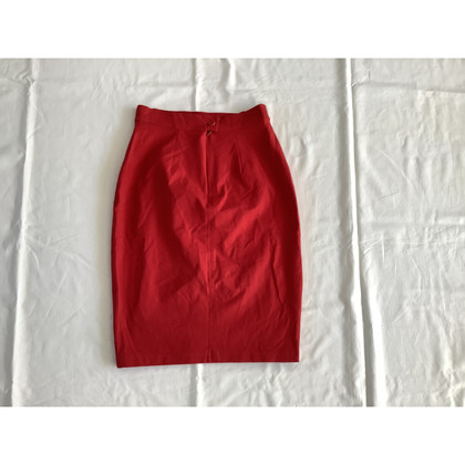 Max Mara Skirt Cotton in Red