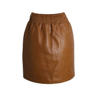Miu Miu Skirt Leather in Brown