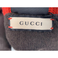 Gucci Guanti in Pelle in Marrone