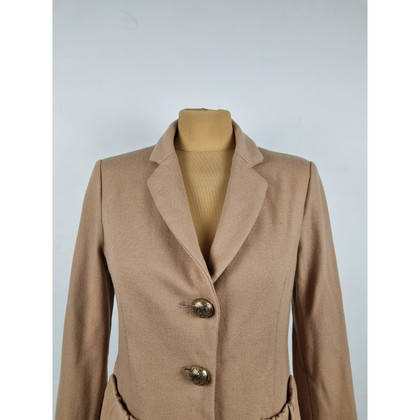 Marc Cain Jacket/Coat Cashmere in Brown