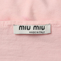 Miu Miu Top Cotton in Pink